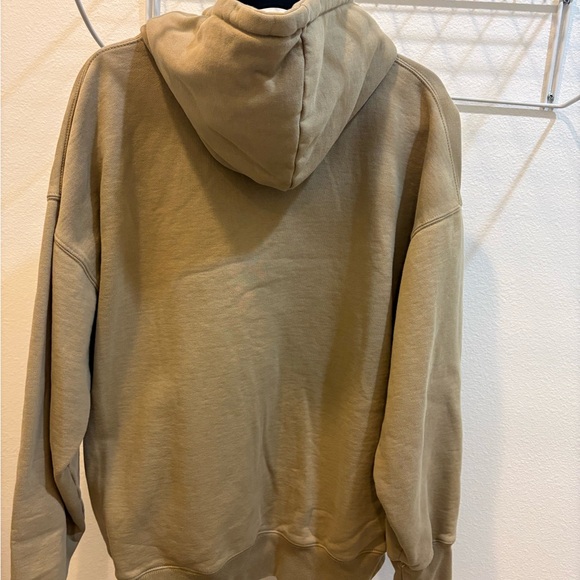 Brandy Melville Beige Zip-Up Hoodie - Picture 3 of 5
